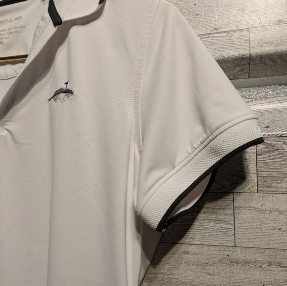 Peter Millar Women's Cream Short Sleeve Polo - Picture 4 of 7